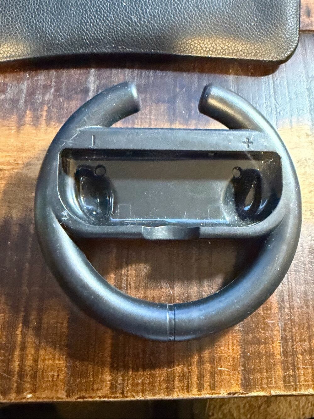 Nintendo Switch Joy-Con Steering Wheel Controller Attachment Black